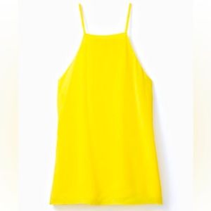 NWT Lilly Pulitzer RAE SILK TOP Lillys Lemon Spaghetti Straps - size S